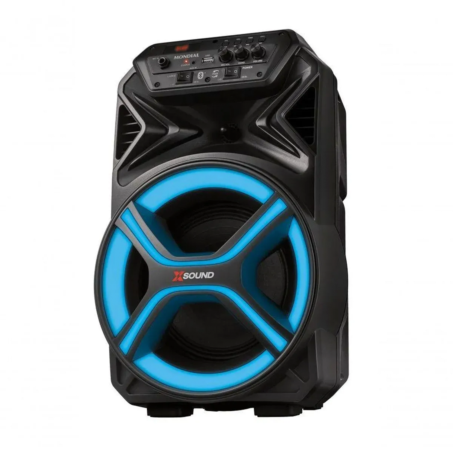 Caixa de Som Amplificadora Mondial CM-400-L com Led 400W Caixa de Som Amplificadora Mondial CM-400-L com Led 400W